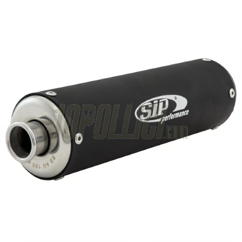 Espansione racing SIP PERFORMANCE MUSTANG Design by NORDSPEED Vespa T5, silenziatore in alluminio nero opaco