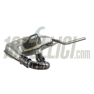 Racing exhaust Clubsport - Lambretta 125 LI, LIS, DL, GP, 150 LI, LIS, SX, DL, GP, 175 TV 2°-3°, 200 TV, SX, DL, GP - clear varnished steel