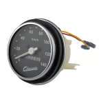 Speedometer SIP Classic Vespa PK 50-125 S, SS, chromed ring - 140 km/h