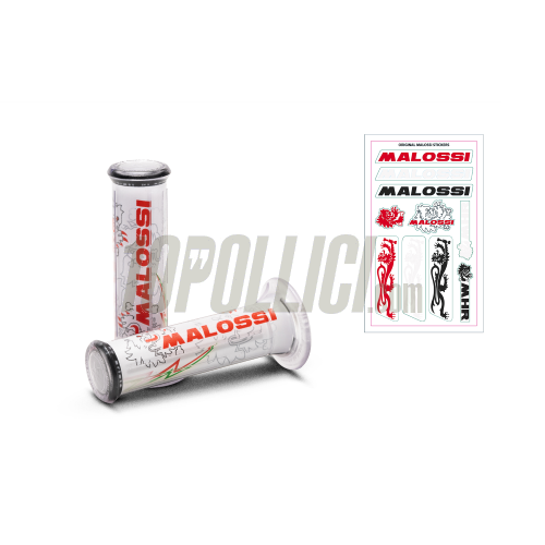 Grips MALOSSI "Lion" Ø=22/24mm - white
