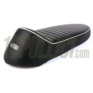 Sport Seat AQUILA CONTINENTALE double seater for Vespa 50, 125 ET3 Primavera - BLACK