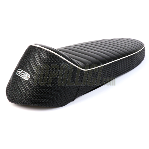 Sport Seat AQUILA CONTINENTALE double seater for Vespa 50, 125 ET3 Primavera - BLACK
