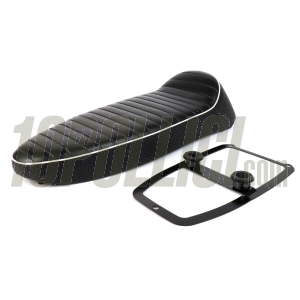Sport Seat AQUILA CONTINENTALE double seater for Vespa 50, 125 ET3 Primavera - BLACK