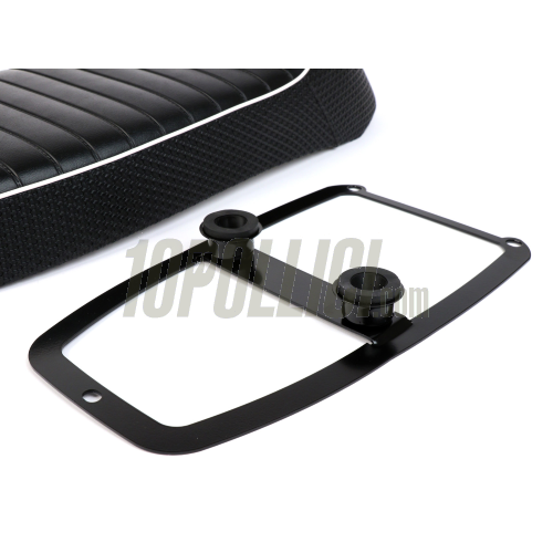 Sport Seat AQUILA CONTINENTALE double seater for Vespa 50, 125 ET3 Primavera - BLACK