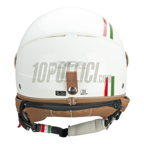 Helmet CGM 191I PIX IT White Green Red - shaped visor - XS