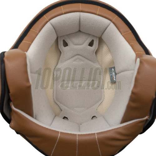 Helmet CGM 191V PIX VINTAGE White Burgundy - shaped visor - L