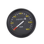 Speedometer RMS Classic Vespa PX 125, 150, 200, black ring