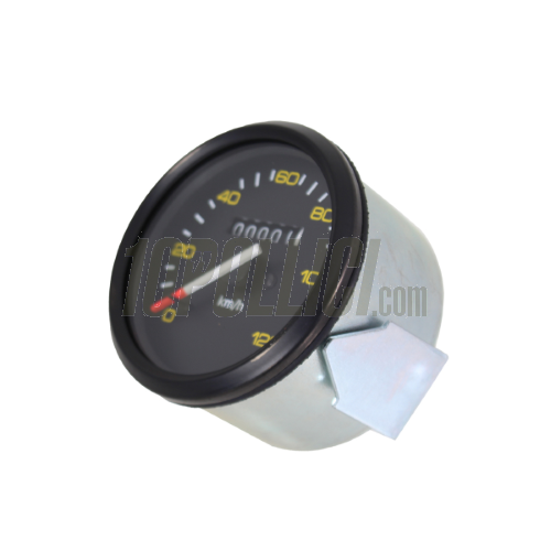 ContaKm RMS Classic Vespa PX 125, 150, 200, cornice nera