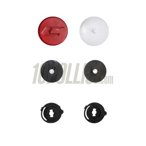 Face shield mounting material for CGM PIX VINTAGE helmets