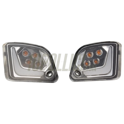 Rear and front blinkers set SIP, led, clear lenses, with marker lights for Vespa GTS, GTS Super, GTV 125-300cc '14-'22