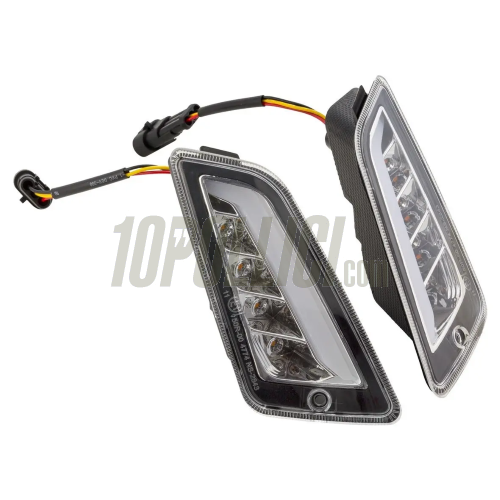 Rear and front blinkers set SIP, led, clear lenses, with marker lights for Vespa GTS, GTS Super, GTV 125-300cc '14-'22