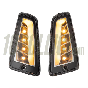 Rear and front blinkers set SIP, led, clear lenses, with marker lights for Vespa GTS, GTS Super, GTV 125-300cc '14-'22