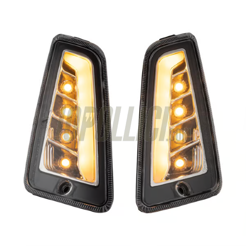Rear and front blinkers set SIP, led, clear lenses, with marker lights for Vespa GTS, GTS Super, GTV 125-300cc '14-'22