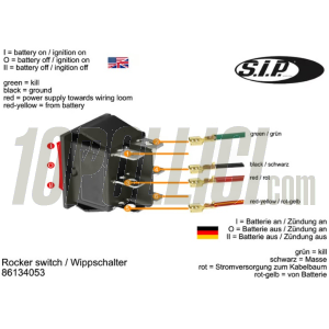 Cable harness SIP PERFORMANCE for DC CDI ignitions conversion Sip Vape - Vespa VNA -> TS