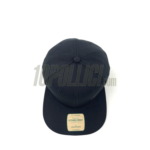 Cap 10Pollici - SNAPBACK - BLACK with GREY printed logo