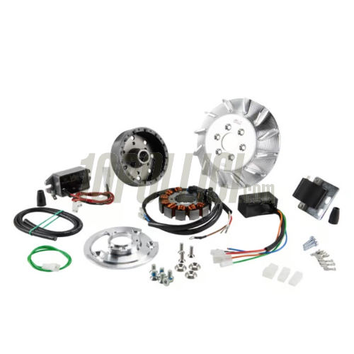 Ignition SIP PERFORMANCE by VAPE, TOURING, Vespa PK 50-125, S, XL, XL2, ETS, cone 19, flywheel ca.: 1390g, aluminium CNC, 9 coils, 20 magnets, 12V, DC 110 watt, static/variable ignition timing