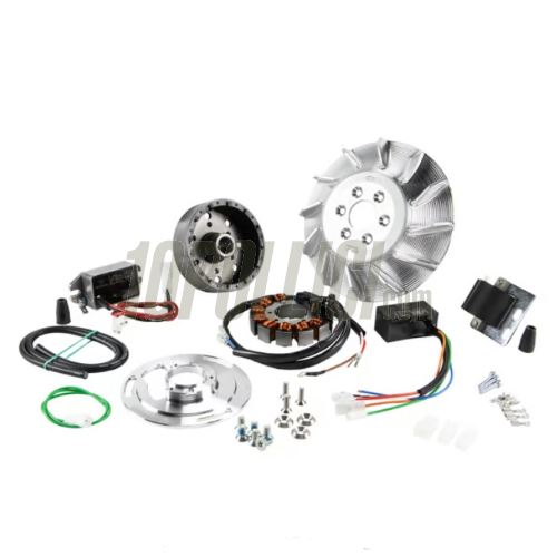 Ignition SIP PERFORMANCE by VAPE, Touring, for Vespa PX, PE, Lusso, Cosa, flywheel ca.: 1660g, aluminium CNC, 9 coils, 12 magnets, 12V, DC 110 watt, static/variable ignition timing
