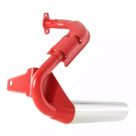 Racing exhaust SIP "Sport Replika" Vespa 50, Special, red, chrome silencer