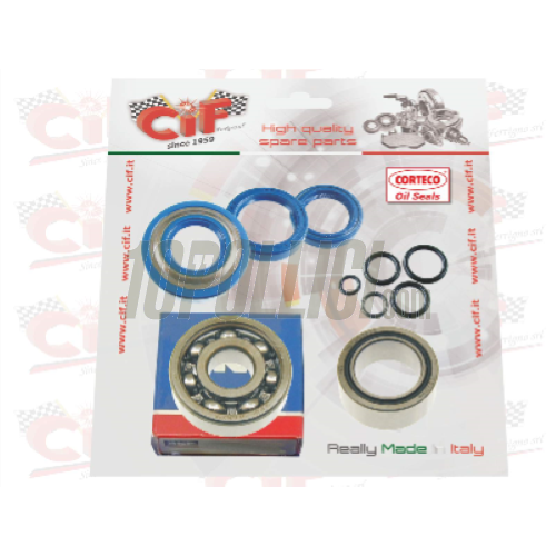 Set CIF 2 Bearings 3 oil seals crankshaft Vespa 125 PK XL, FL