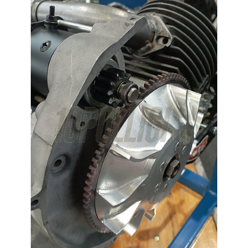 Pignone modificato per avviamento accensione DEXTER RACING con elestart per Ape con cilindri big bore 