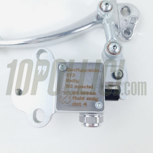 Pompa freno CRIMAZ STEALTH 2.0 per manubrio Vespa PK, PX - grigia argento