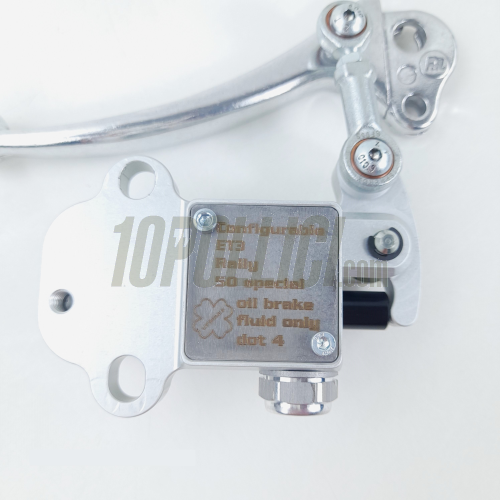 Pompa freno CRIMAZ STEALTH 2.0 per manubrio Vespa PK, PX - grigia argento