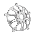Adaptor S6X 06 for Vespa rims, for front wheel hub ZIP SP, ET2, ET4, Quartz, PX, PK - anodised silver