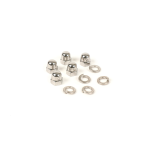 Rim closure acorn nut set BGM ORIGINAL M8, stainless steel - Vespa all models