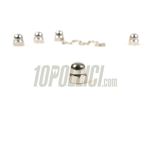 Kit dadi ciechi BGM ORIGINAL per prigionieri chiusura cerchio M8, acciaio inox - Vespa tutti i modelli