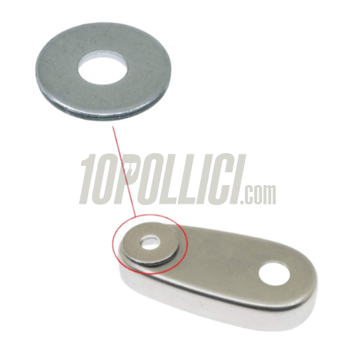 Rondella esterna piastra biscotto mozzo, Ø 8x24mm, h 2mm - Vespa 50, 90, 125 ET3 Primavera, PK S, XL