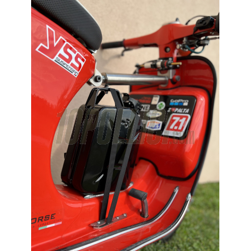 Piastre di rinforzo superiore per cavalletto centrale, con gancio portabagagli,"Pro"  S.T. CORSE  Vespa 50-125 PK