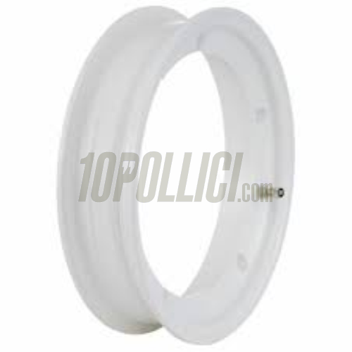 Alloy wheel rim SIP 2.0 2.10-10 Tubeless Vespa 50, 125 ET3 Primavera, PK, PX, T5 - glossy white