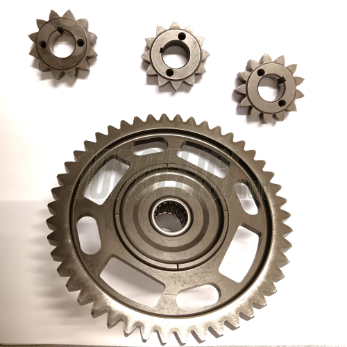 Primary gear 12-46 BENELLI with roller cage Vespa 50, 90, 125 Primavera, ET3, PK 50-125