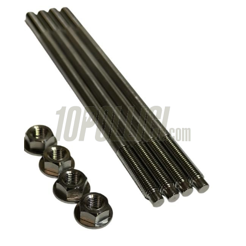 VESPALAB M7 x 155mm Titanium Stud Kit with Hex Insert for Vespa Cylinders
