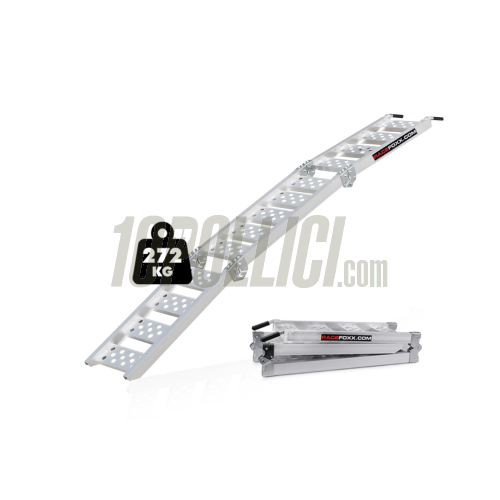 Rampa richiudibile RACEFOXX, MOTOCICLO / SCOOTER- alluminio (portata fino a max. 272kg) 