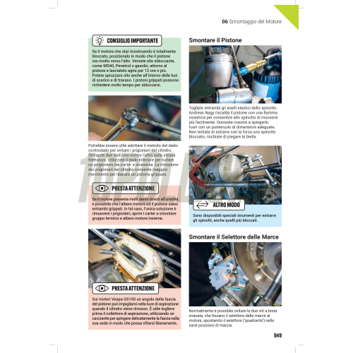 Book "The Complete Spanner's Manual – Vespa Wideframe Engines" - by Martin 'Sticky' Round