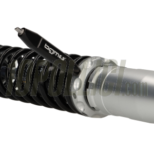 Shock absorber rear -BGM PRO SC/R1 SPORT, 385mm- Vespa Wideframe VM1, VM2, VN1, VN2, VB1, VL1, VL2, VL3, GS150 - black/silver