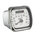 Speedometer SIP Classic Vespa 125 V30-33, VM, VN, ACMA, 150 VL, white - 90 km/h