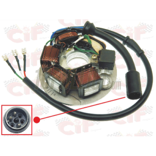 Stator plate Ape FL3 Europa 50, RST MIX 50 - 6 wires, 5 coils