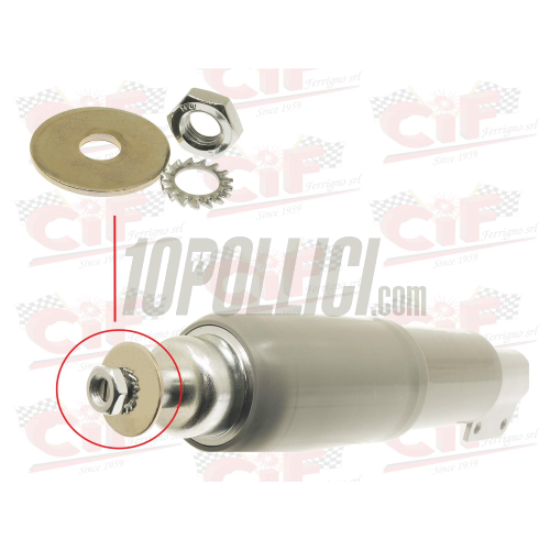 Nut and washer kit for upper attachment of front shock absorber Vespa PK XL, XL, PX/PE, T, Cosa