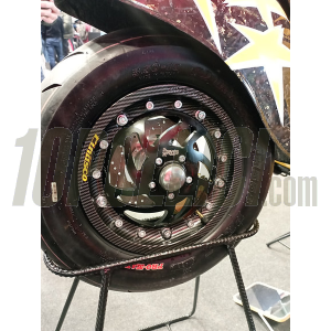Front wheel rim mounting hub RDP Black for DEXTER RACING disc brake kits - Vespa Smallframe