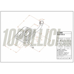 Exhaust SITO Vespa VNA, VNB, VBA, VBB