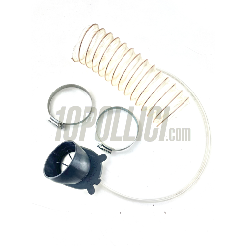 Air bellow DDL with directional curve Ø70mm Vespa PX, T5, Sprint, GL, GT, Rally