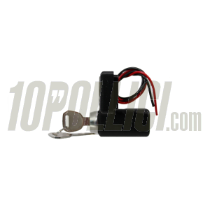 Light switch EVOK IRON Vespa 50 Special, with key - carbon fiber