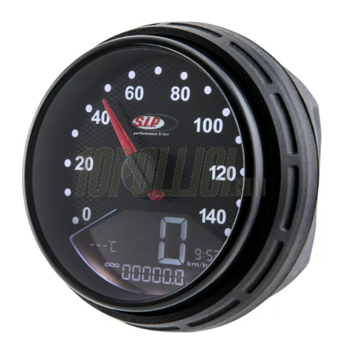Speedometer rev counter SIP 2.0 for Vespa PK 50, 125, S, Automatica, 140km/h, 14.000rpm, face: carbon look