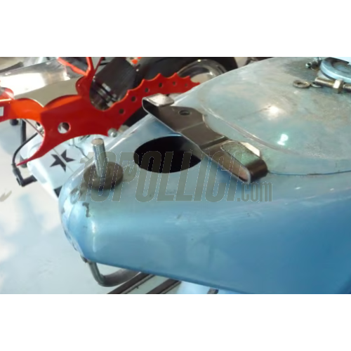 Helmet holder Vespa P125-150X, PX125-200E, P200E - black