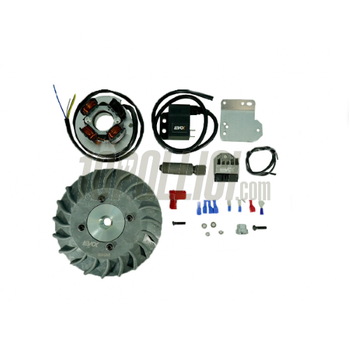 CDI Ignition EVOK IRON SPARK cone 20mm, 1,4Kg, Vespa Smallframe - flywheel machined from solid - plastic fan