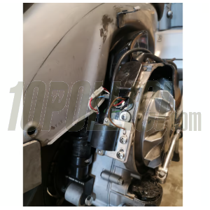 Bracket SIP electronic unit 2.0, for VAPE for Vespa 125 GTR, TS, 150 Sprint V, Super, 200 Rally, PX, PE, Cosa, with E-start motor casing, steel, zinc plated