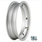 Alloy wheel rim SIP 2.25-10 tubeless Vespa 160 GS, 180 SS - matt silver