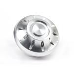 Hub Nut Cover MOTO NOSTRA, CNC, silver, brake drum, Ø 35mm front and rear Vespa